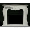 Simple White Marble Fireplace (FPS-C412)